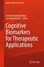 „Cognitive Biomarkers for Therapeutic Applications“, rote Buchcovergestaltung mit weißen Texten und Linien, Springer-Logo.