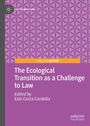 "The Ecological Transition as a Challenge to Law", bearbeitet von Ezio Costa Cordella. Lila Hintergrund mit geometrischem Muster.