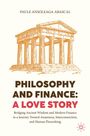 Titel: "Philosophy and Finance: A Love Story". Illustration eines antiken Tempels.