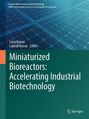 Text: „Miniaturized Bioreactors: Accelerating Industrial Biotechnology“. Oben ist ein blaues Gittermuster, unten das Springer-Logo.