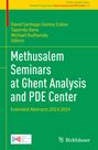 Grüner Hintergrund, Titel: "Methusalem Seminars at Ghent Analysis and PDE Center". Unten links ein Logo.
