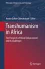 "Transhumanism in Africa: The Prospects of Moral Enhancement and Its Challenges", mit Zahnrädern im Hintergrund, Springer-Logo unten.