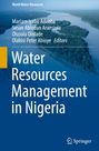 Titel: "Water Resources Management in Nigeria". Oben Autoren: Mariam Iyabo Adeoba, Sesan Abiodun Aransiola und andere. Hintergrund: Flusslandschaft.