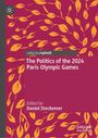 Text: "The Politics of the 2024 Paris Olympic Games. Edited by Daniel Stockemer." Hintergrund mit gelben Blättern auf rot.
