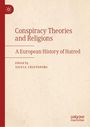Oben: "Conspiracy Theories and Religions". Unten: "A European History of Hatred". Logo links oben und rechts unten.
