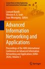 "Advanced Information Networking and Applications" auf orangem Hintergrund. Springer Logo unten rechts.