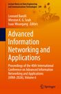 "Advanced Information Networking and Applications" in Weiß auf orangefarbenem Hintergrund. Springer-Logo unten rechts.
