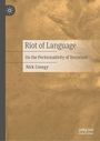 "Riot of Language: On the Performativity of Terrorism" von Nick Cenegy. Sandfarbener Hintergrund, Logo oben links.