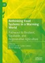 "Rethinking Food Systems in a Warming World" in Weiß auf grünem Hintergrund mit Blattmuster. Links oben ein Logo.