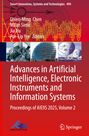 Advances in AI, Electronic Instruments and Information Systems. Gebäude und Satellitenschüsseln im Hintergrund.