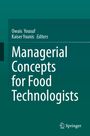 Titel: "Managerial Concepts for Food Technologists". Oben: Owais Yousuf, Kaiser Younis, Editors. Unten: Springer-Logo. Hintergrund: Grün.