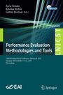"Performance Evaluation Methodologies and Tools", EAI Konferenz, Glasgow 2025. Abstraktes Design mit grünen Linien.