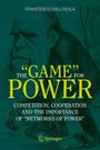 Text: "FRANCESCO DELL’ISOLA 'GAME' FOR POWER COMPETITION, COOPERATION AND THE IMPORTANCE OF 'NETWORKS OF POWER'" Illustration: Älterer Mann, Tierkörper, Springer-Logo.