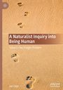 Titel: "A Naturalist Inquiry into Being Human". Darunter: "Sellars's Two Images Problem". Fußabdrücke im Sand.