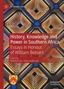 „History, Knowledge and Power in Southern Africa“ Text auf geometrischem Hintergrund, rotbraun-goldene Muster, Logo unten.