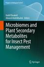 "Microbiomes and Plant Secondary Metabolites for Insect Pest Management", grüne Hintergrundgestaltung, Springer-Logo.