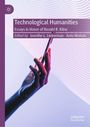"Technological Humanities" von Jennifer L. Lieberman und Anto Mohsin, zeigt eine Hand, die ein Smartphone hält.