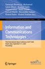 Text: "Information and Communications Technologies". Logo unten rechts. Farben: Blau und Orange.