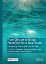 "From Climate to Ocean Protection for a Just Future" steht über einem blauen, welligen Ozeanhintergrund mit Lichteffekt.