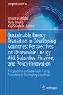Buchtitel zum Thema erneuerbare Energien. Autoren: Joseph Jr. Aduba, Ruth Oriama, Koji Shimada. Springer-Logo.