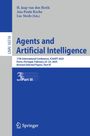 Oben Namen der Herausgeber, darunter Titel: "Agents and Artificial Intelligence", Konferenzdetails, Springer-Logo.