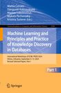 Titel: "Machine Learning and Principles and Practice of Knowledge Discovery in Databases". Grüner Hintergrund. Springer-Logo.