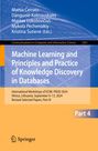 Titel: "Machine Learning and Principles and Practice of Knowledge Discovery in Databases". Cover in Blau und Orange.
