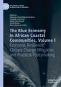 „The Blue Economy in African Coastal Communities, Volume I“ mit Autorenlisten. Logo links oben. Blau-schwarzer Hintergrund.