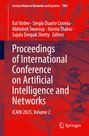"Proceedings of International Conference on Artificial Intelligence and Networks, ICAIN 2025, Volume 2." Rotes Hintergrundmotiv mit wissenschaftlichem Thema.