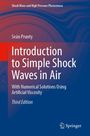 "Introduction to Simple Shock Waves in Air" von Seán Prunty, dritte Auflage, blau-roter Hintergrund, Springer-Logo.