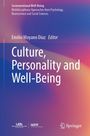 Titel: "Culture, Personality and Well-Being". Autor: Emilio Moyano Díaz. Farbverlauf in Rosa und Blau. Logos unten.