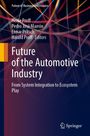 Buchcover mit Titel: "Future of the Automotive Industry". Bunte, sich kreuzende Linien im Hintergrund. Springer-Logo.