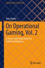 "On Operational Gaming, Vol. 2" von John Hanley. Thema: Künstliche Intelligenz. Blau-oranges geometrisches Design.