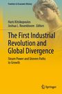 „Frontiers in Economic History“, Titel: „The First Industrial Revolution...“, eine antike Statue im Hintergrund, Springer-Logo.
