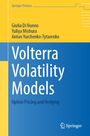 "Volterra Volatility Models" oben, Autoren darunter. Gelber und blauer Hintergrund mit Springer-Logo unten.
