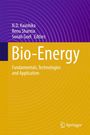 „Bio-Energy: Fundamentals, Technologies and Application.“ Design in Lila und Gelb mit konzentrischen Kreisen, Springer-Logo.