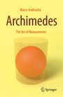 Text: "Marco Andreatta, Archimedes, The Art of Measurement." Illustration: Orange Kugel in gelbem Zylinder. Springer-Logo.