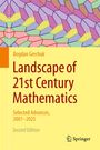 Texte: Bogdan Grechuk, Landscape of 21st Century Mathematics. Bunte geometrische Muster mit Springer-Logo.