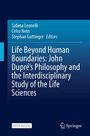 "Life Beyond Human Boundaries" Buchcover mit Autoren Sabina Leonelli, Celso Neto, Stephan Guttinger. Springer-Logo.