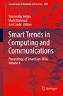 "Smart Trends in Computing and Communications. Hintergrund: rote Molekülstruktur, Springer-Logo unten rechts."