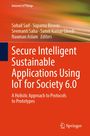 Secure Intelligent Sustainable Applications Using IoT for Society 6.0. Orange Hintergrund, Logo rechts unten.