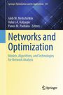 Titel: Networks and Optimization. Untertitel: Models, Algorithms, and Technologies for Network Analysis. Oben dunkelblau, unten gelb.