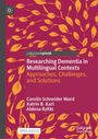 Titel: "Researching Dementia in Multilingual Contexts". Orangene Blätter auf rotem Hintergrund.