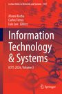 Titel: "Information Technology & Systems", Autoren: Alvaro Rocha et al. Rotes, technisches Muster. Springer-Logo.