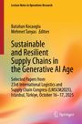 „Sustainable and Resilient Supply Chains“, Konferenzdetails unten. Bunte Farbverläufe, Springer-Logo.