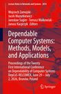 Dependable Computer Systems: Methods, Models, and Applications, Buch