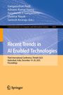 Recent Trends in AI Enabled Technologies, Buch