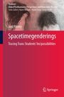 Titel: "Spacetimegenderings: Tracing Trans Students’ Im/possibilities". Bild von zwei Personen am Strand. Springer-Logo.
