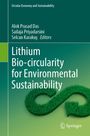 Ein Buchcover mit dem Titel: "Lithium Bio-circularity for Environmental Sustainability". Grünes Recycling-Symbol.