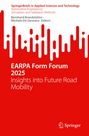 Titel: EARPA Form Forum 2025, Insights into Future Road Mobility. Roter Hintergrund mit weißen und roten grafischen Mustern.
